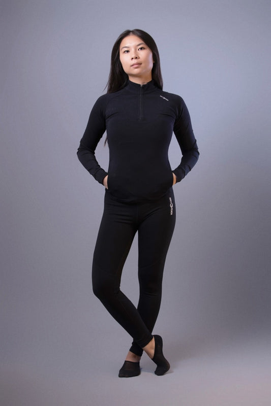 Black long sleeve zip