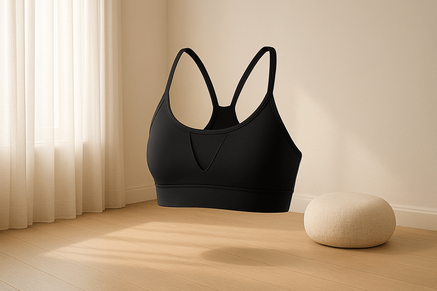 Transparent triangle bra