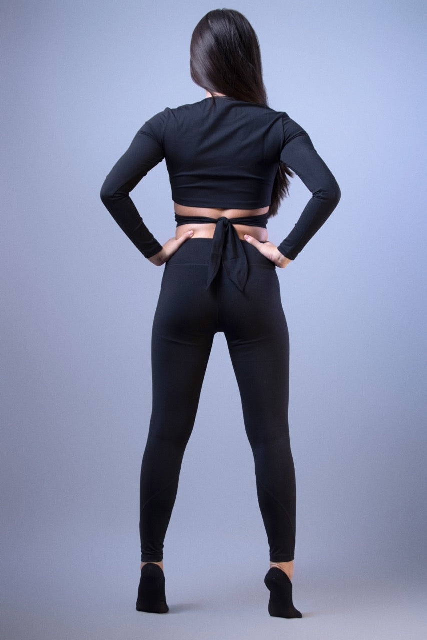 Brown crossover t-shirt