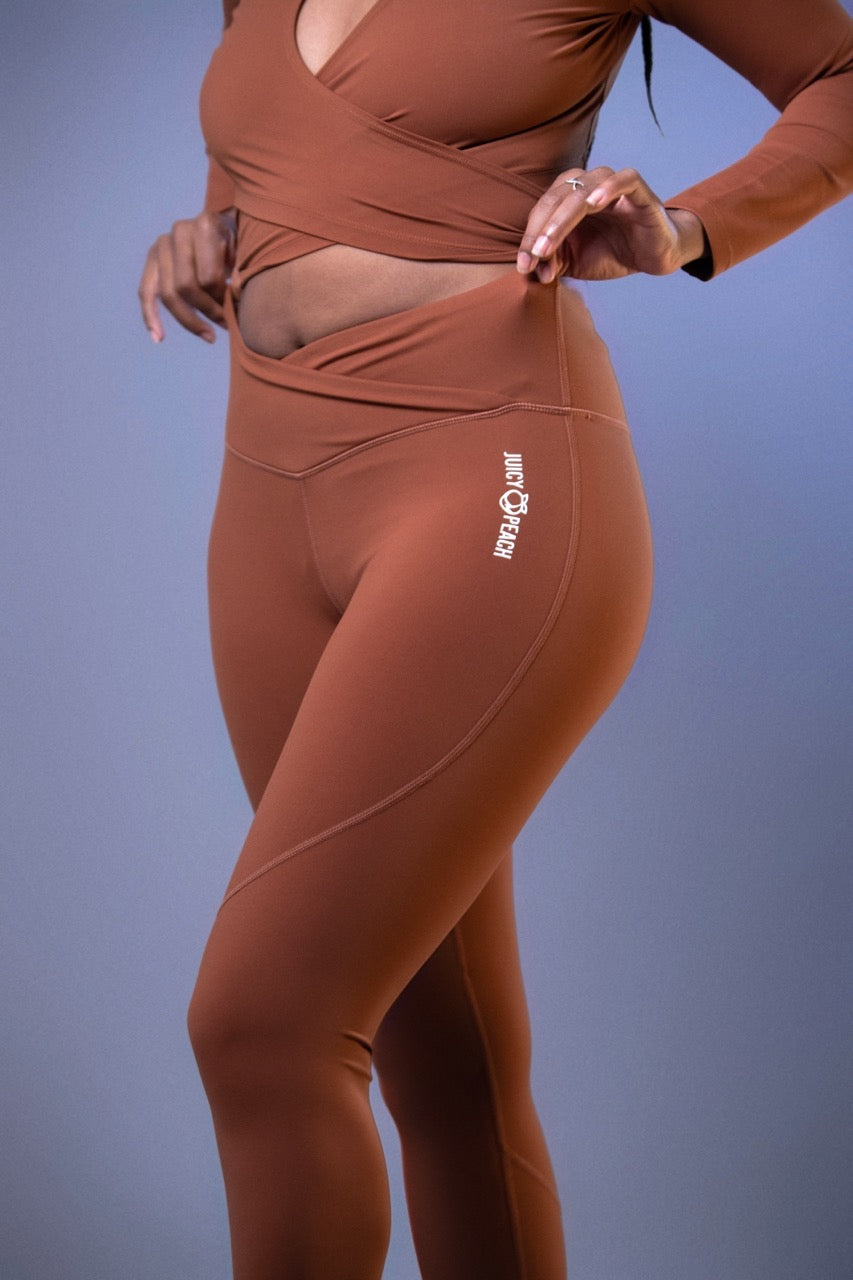 White crossover t-shirt