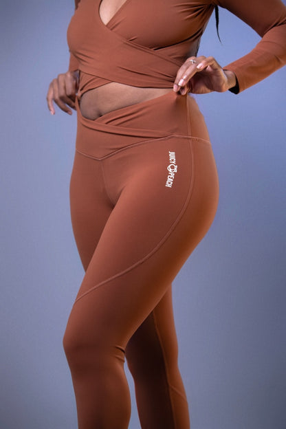 White crossover t-shirt