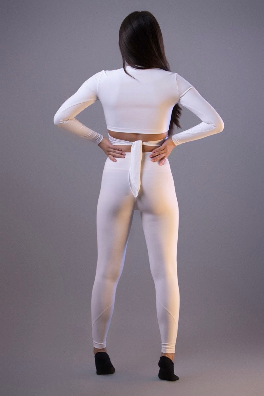 Brown crossover t-shirt