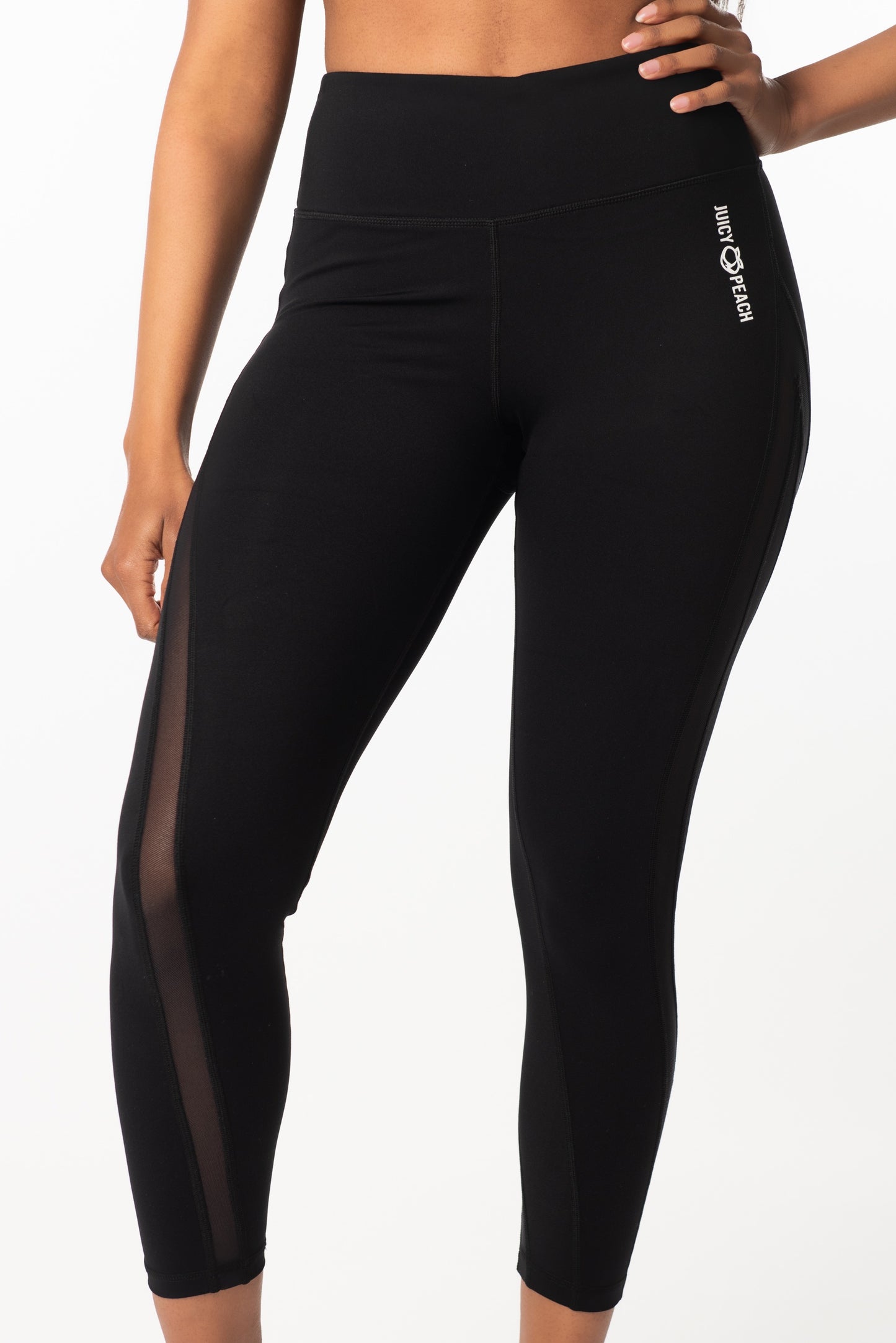 Transparent detail leggings 7/8