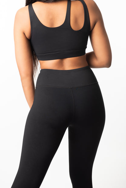 Transparent detail leggings 7/8