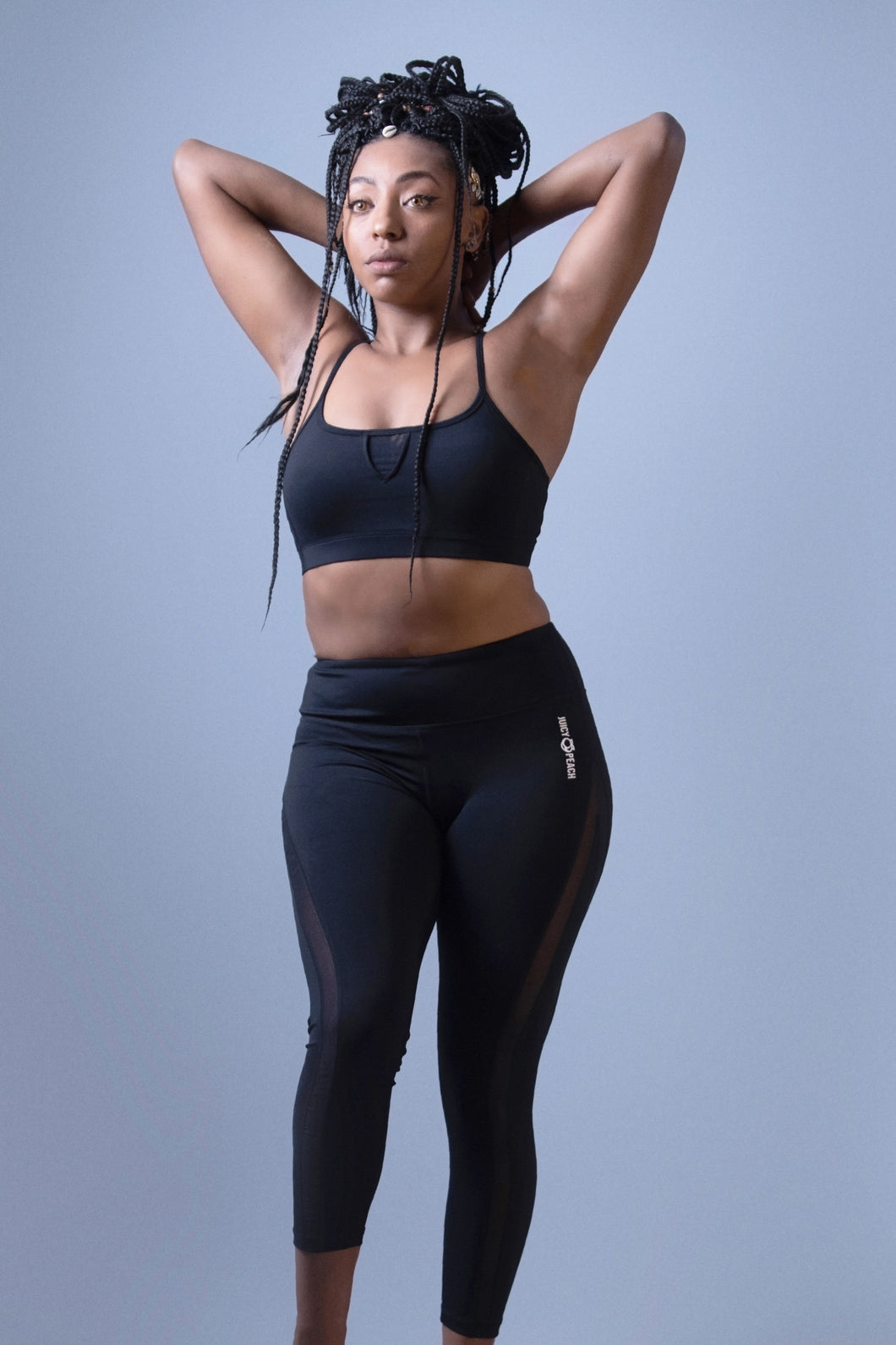 Transparent detail leggings